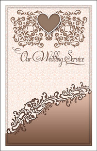 Wedding Program Cover Template 12D - Graphic 8